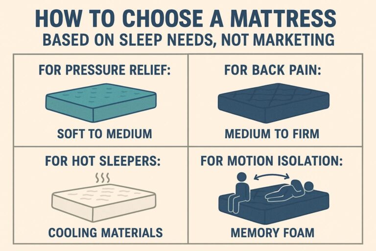 How to Choose a Mattress Based on Sleep Needs, Not Marketing